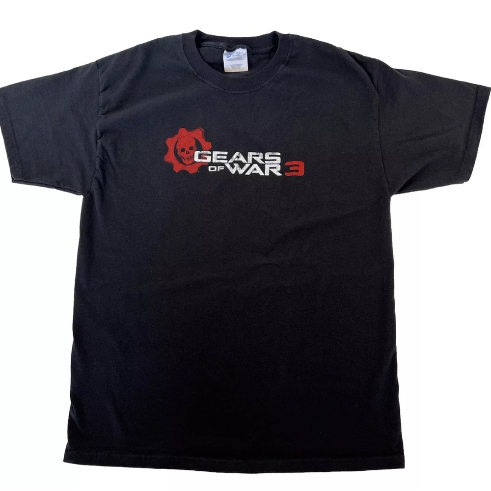 Gears Of Wars 3 Mens Black Promo Graphic T-shirt Size L